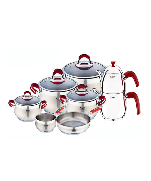 سرویس قابلمه استیل ناسا NASA Stainless Steel Cookware Set NS-6050